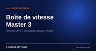 Boîte de vitesse Renault Master 3 occasion contrôlée avant expédition en atelier