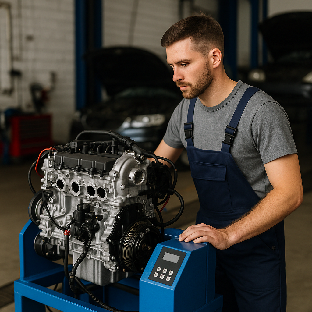 L’inspection complète du moteur avant reconditionnement
