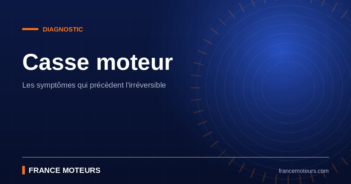 Bloc moteur ouvert en atelier après une casse moteur pour évaluation des dégâts