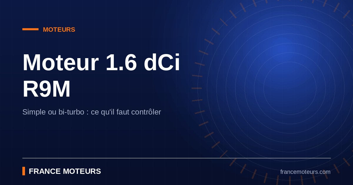 Moteur 1.6 dCi R9M occasion contrôlé en atelier avant expédition