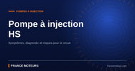 Pompe à injection haute pression déposée pour diagnostic sur moteur diesel