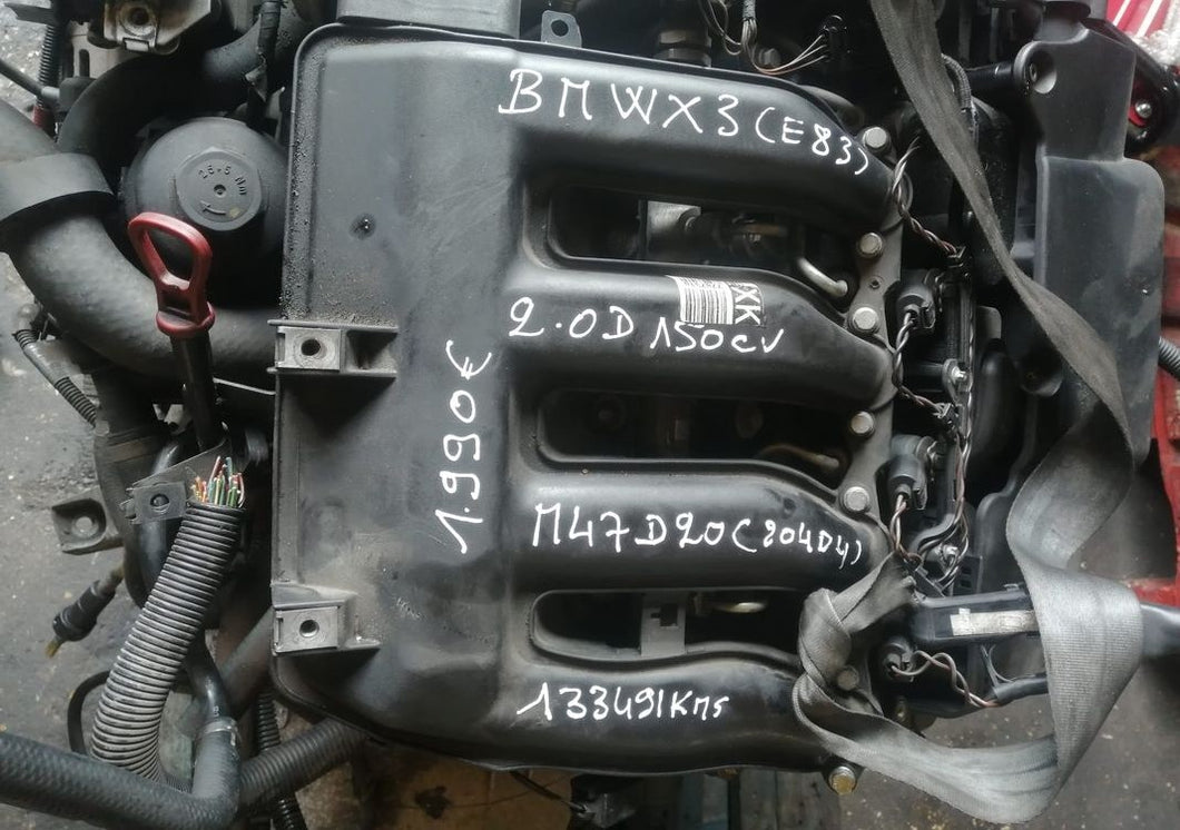 Moteur bmw 2.0 diesel 150 cv - 163 204d4 - M47